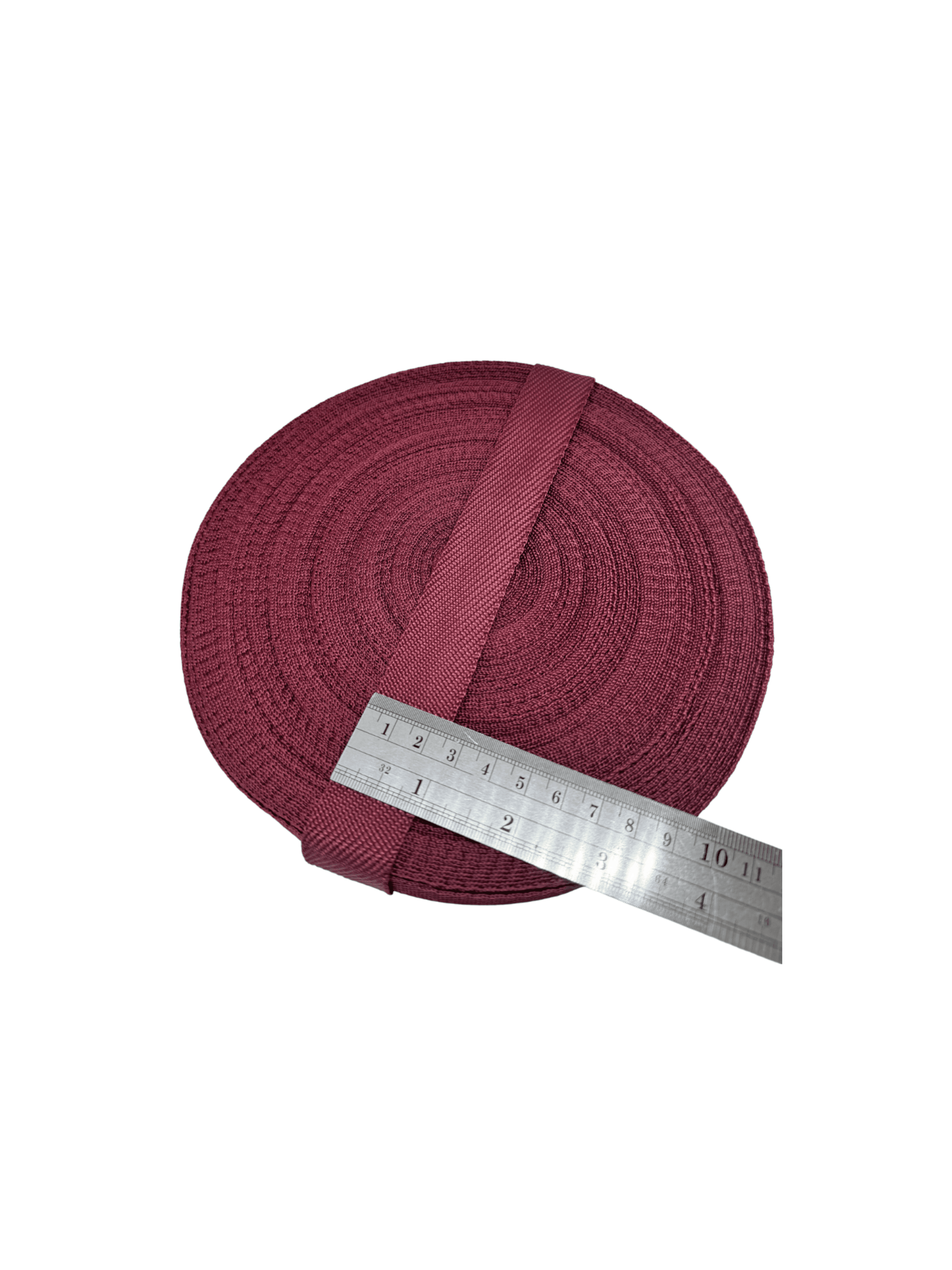 Contoh tali webbing warna Maroon