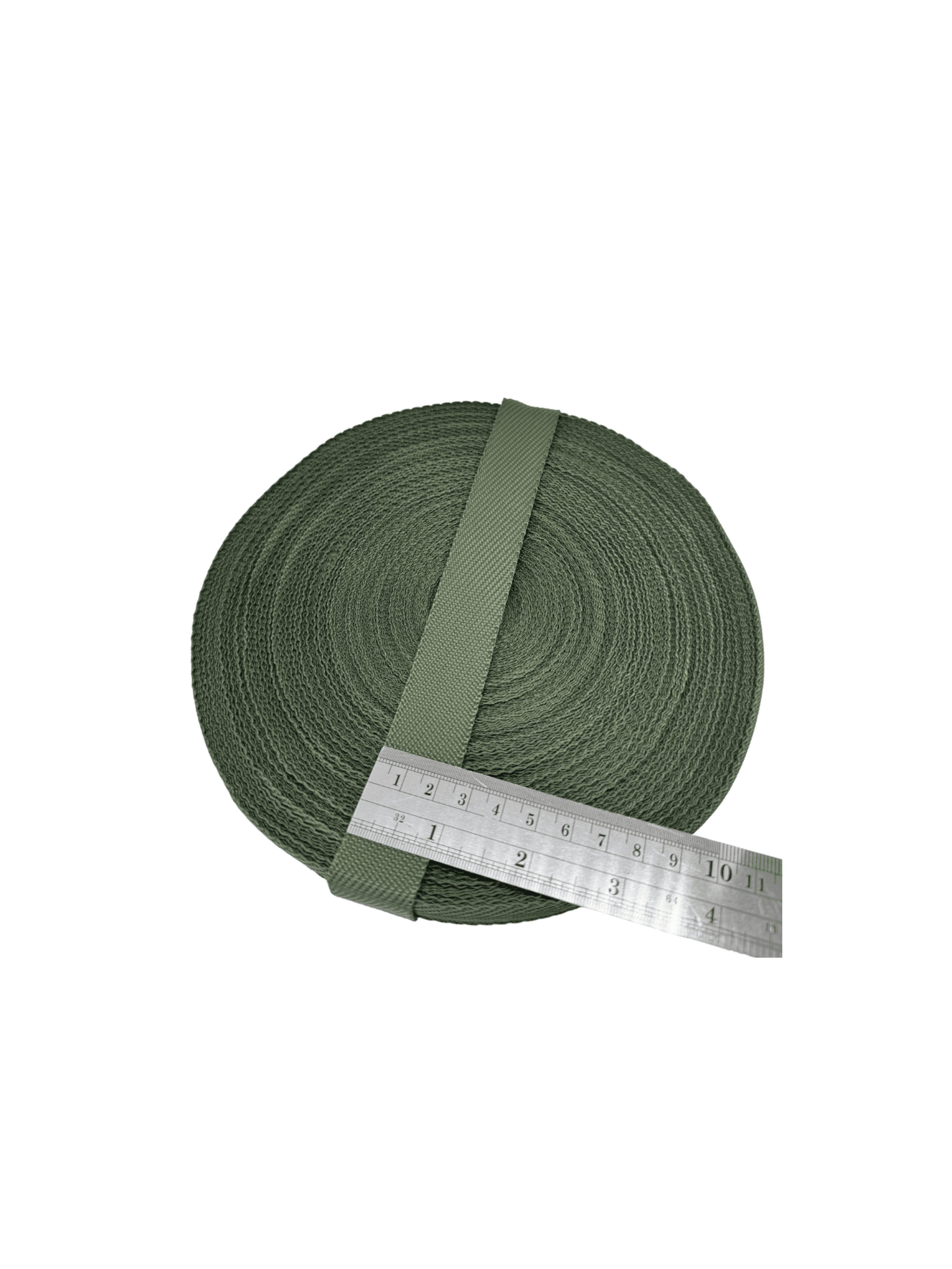 Contoh tali webbing warna Hijau Army